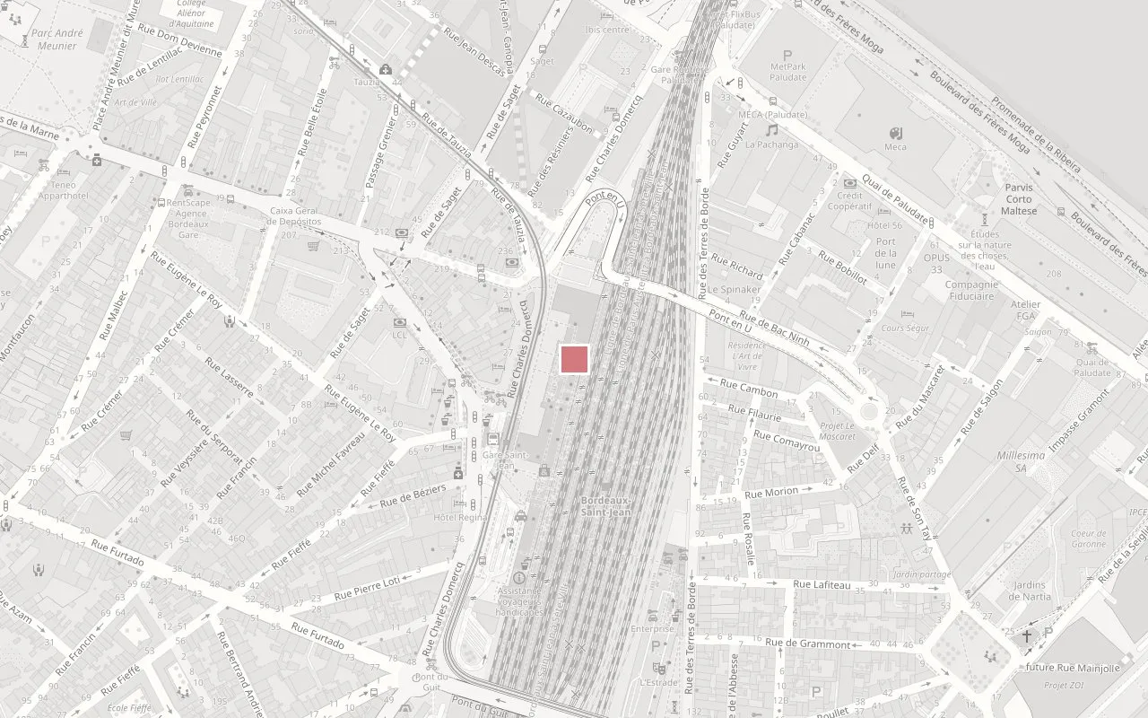 Plan du quartier — BO&MIE Bordeaux Saint-Jean