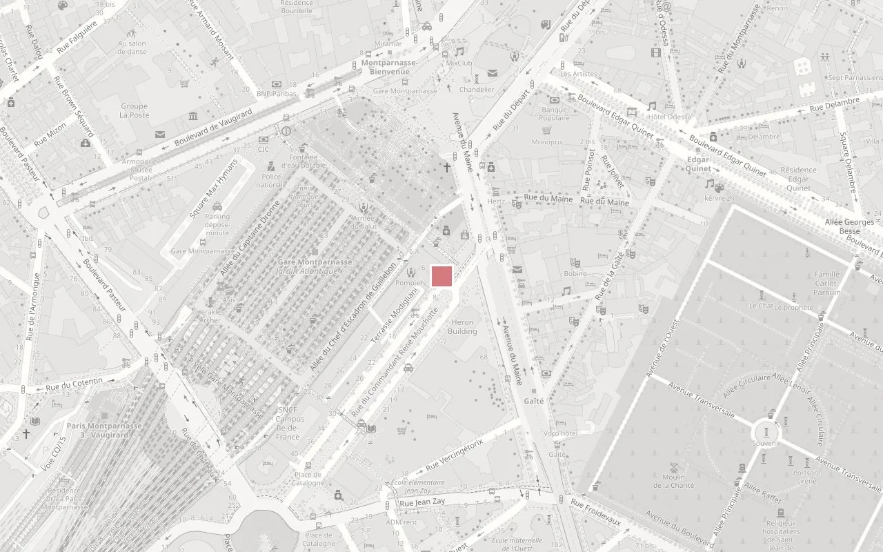 Plan du quartier — BO&MIE Paris Montparnasse