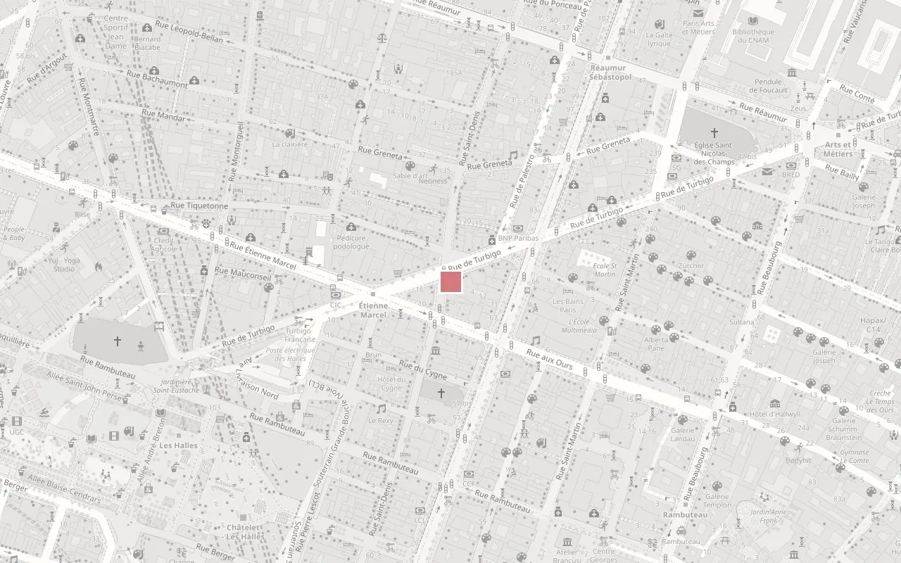 Plan du quartier — BO&MIE Turbigo